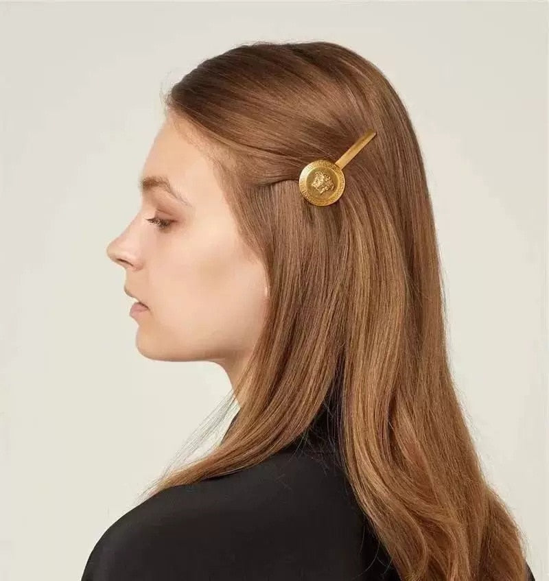 Golden Medusa Coin Hairpins (1PC) eprolo