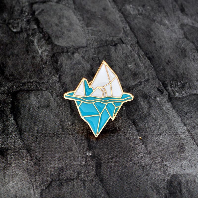 Cartoon Iceberg Enamel Pin eprolo