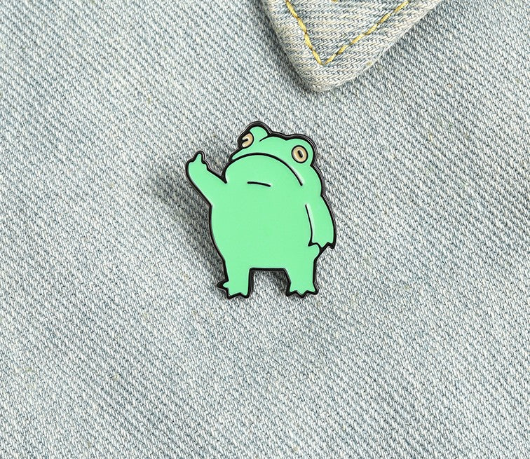 Funny Frog Enamel Pin eprolo