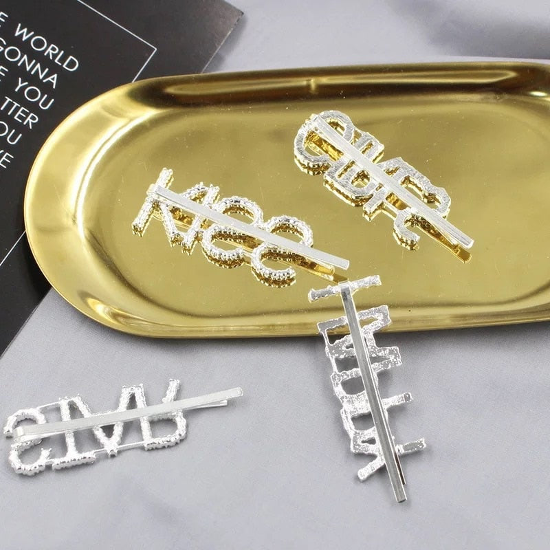 Bling Word Hairpins (1PC) eprolo