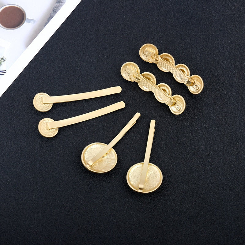 Golden Medusa Coin Hairpins (1PC) eprolo
