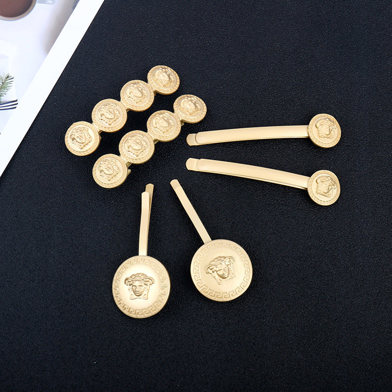 Golden Medusa Coin Hairpins (1PC) eprolo