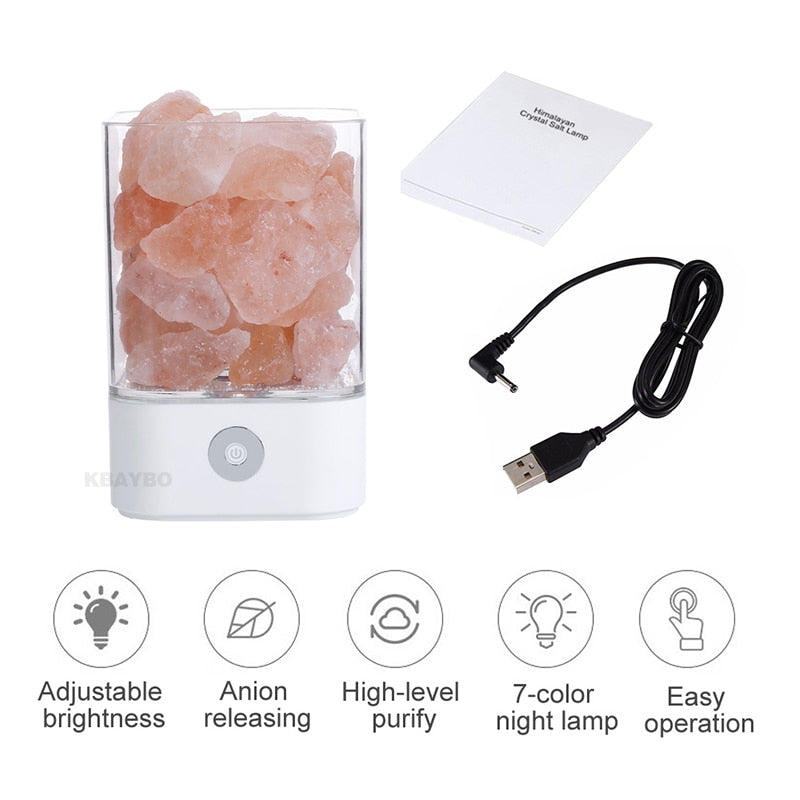 Color Changing Natural Himalayan Salt Mood Lamp eprolo