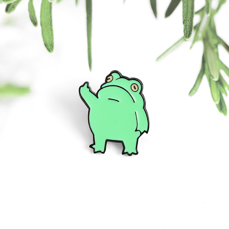 Funny Frog Enamel Pin eprolo