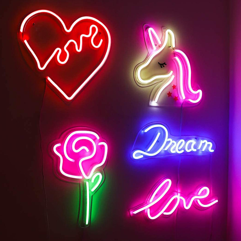 Assorted Neon LED Signs - With Acrylic Back Panel eprolo
