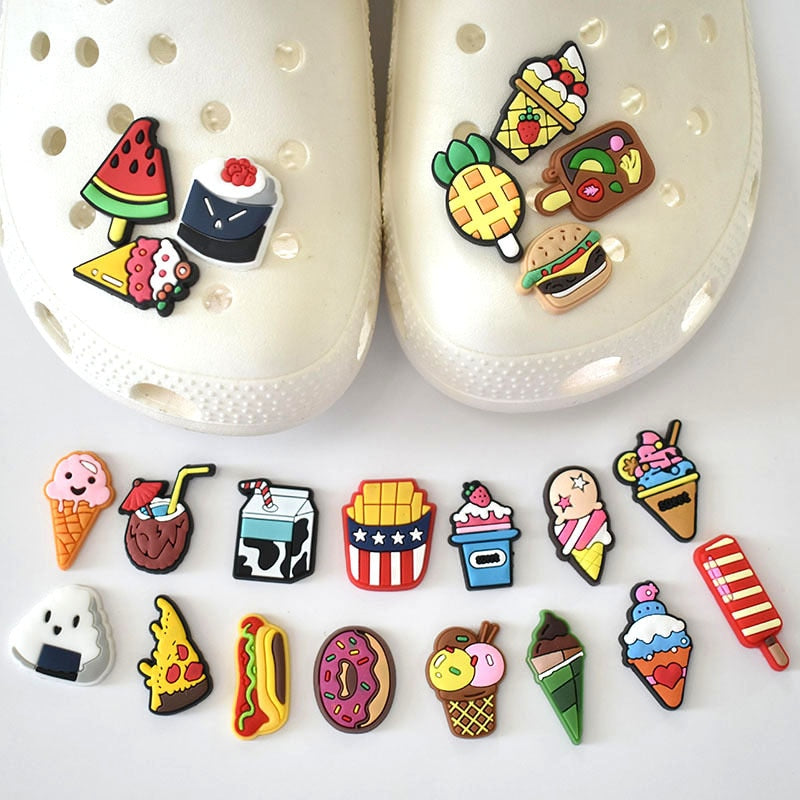 Cartoon Food Crocs Charms (1PC) eprolo