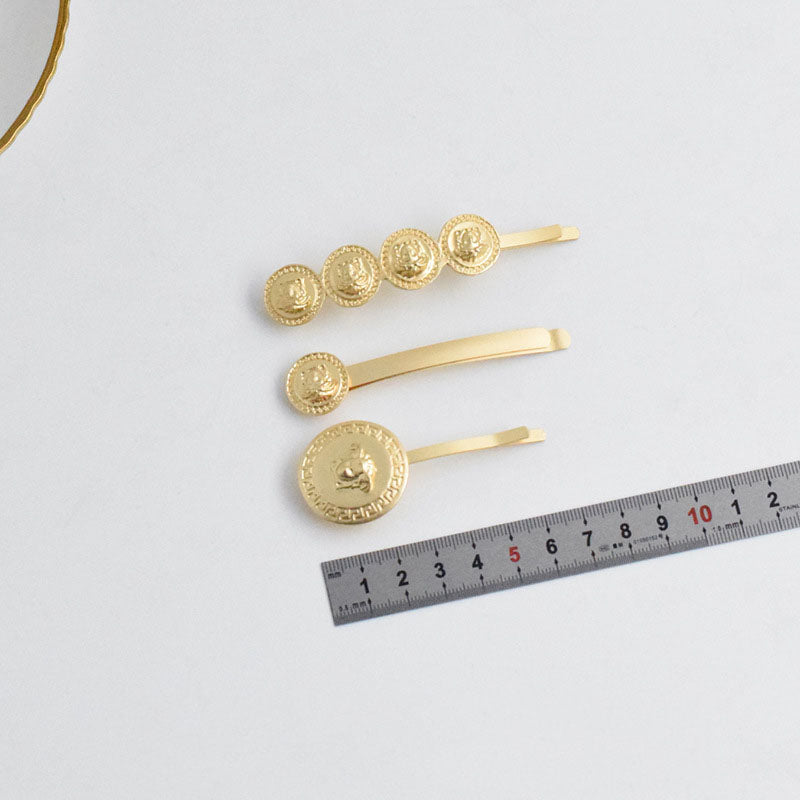 Golden Medusa Coin Hairpins (1PC) eprolo