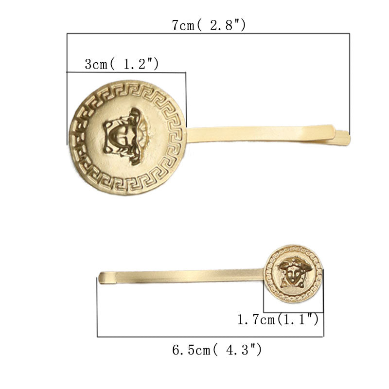 Golden Medusa Coin Hairpins (1PC) eprolo