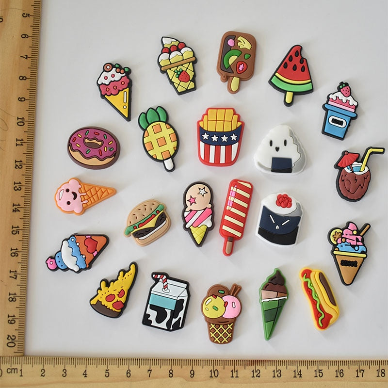 Cartoon Food Crocs Charms (1PC) eprolo