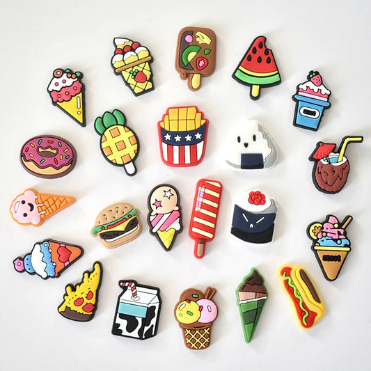 Cartoon Food Crocs Charms (1PC) eprolo