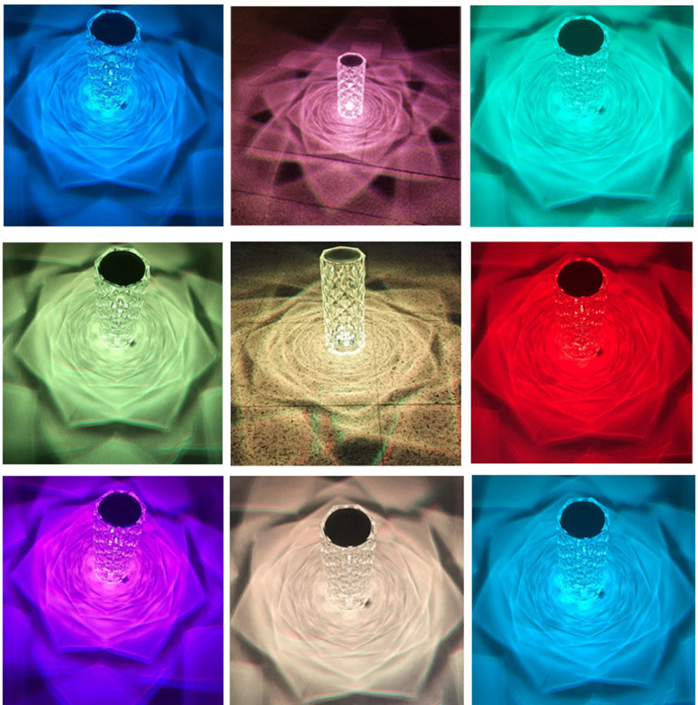 Crystal Table Lamp - Color Adjustable/Rechargeable eprolo