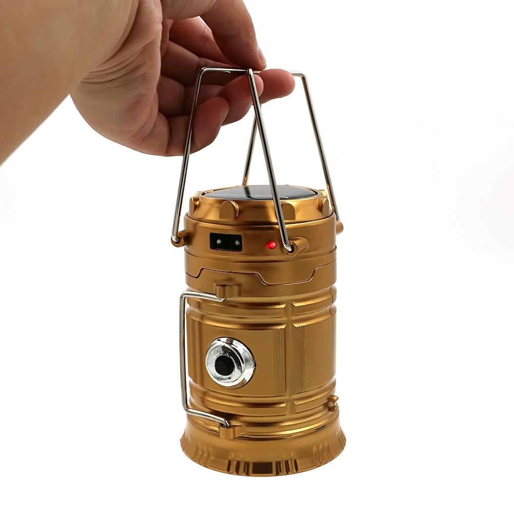 Solar Powered Rechargeable Collapsible LED Lantern eprolo