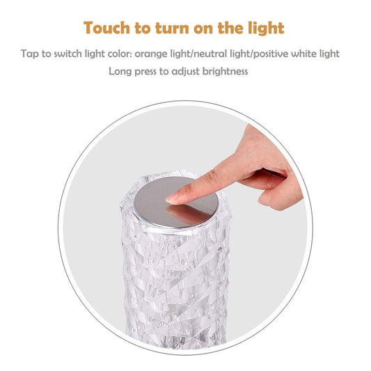 Crystal Table Lamp - Color Adjustable/Rechargeable eprolo