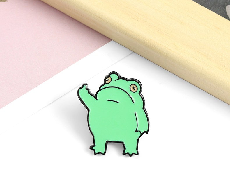Funny Frog Enamel Pin eprolo