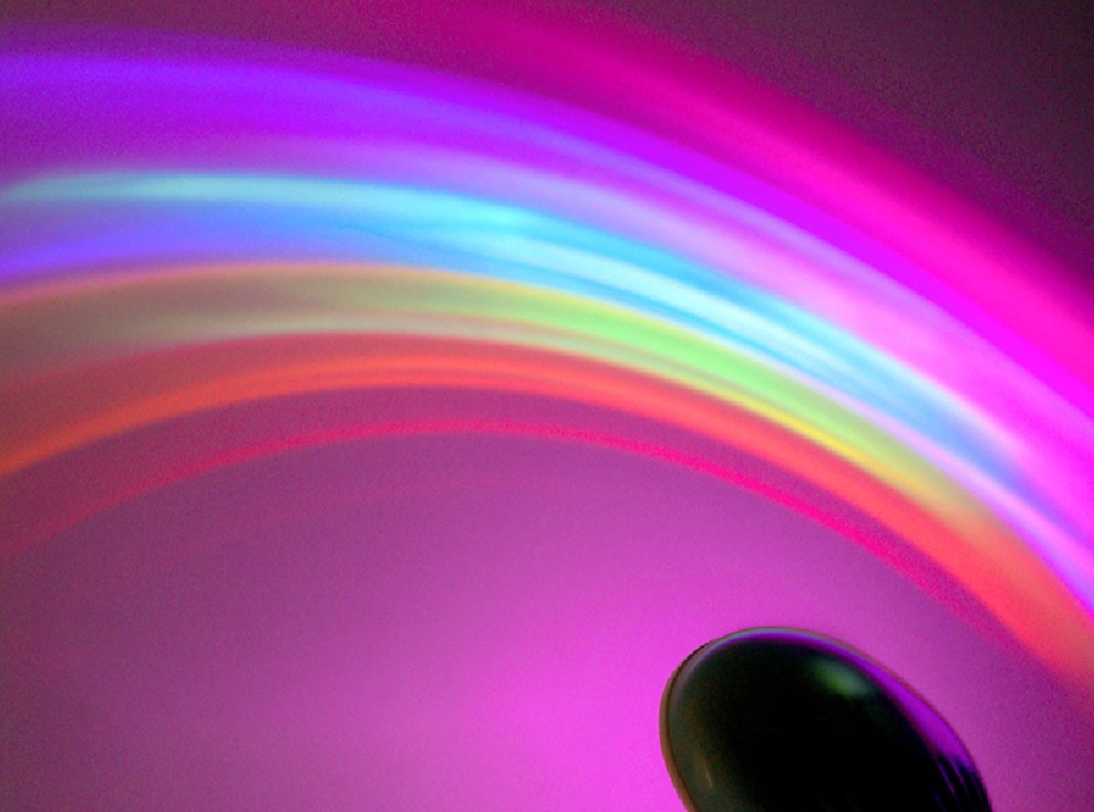 Pastel Rainbow Projection Shell Night Light eprolo